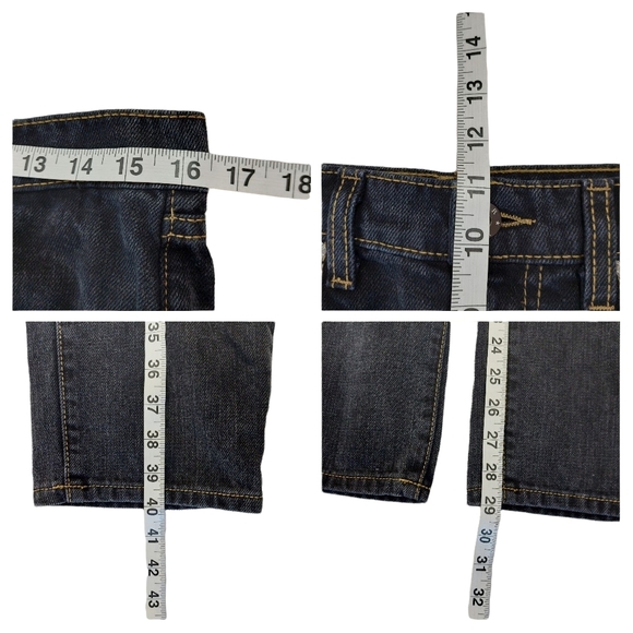 LF Carmar Non Stretch Denim Mid Rise Baggy Sequin Jeans - Picture 13 of 14